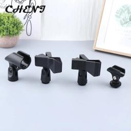 Clipe Primavera Universal para microfone, suporte flexível Mic, braçadeira Acessório, Black Mount Stand, plástico Mic Clamp, 1PC - Image 2