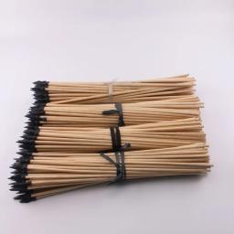 Flecha De Madeira Natural Com Borracha, Arco De Tiro Com Arco Macio, Flecha Especial, Comprimento 7mm, 50cm, 10PCs - Image 2