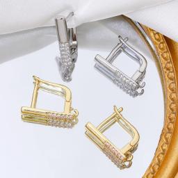 Juya 2 4 6 pçs/lote fecho de fio da orelha pontos prendedor básico bail brinco ganchos acessórios para diy feminino encantos brincos fazendo - Image 3
