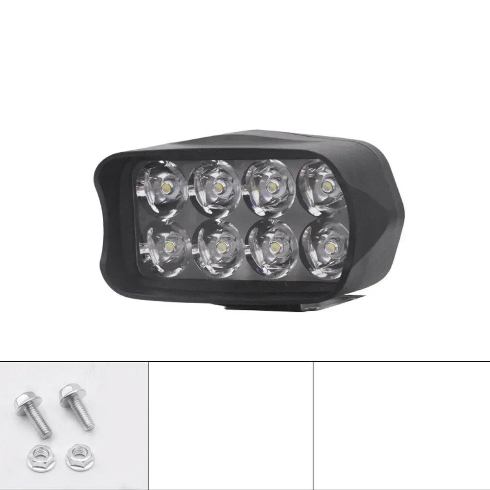 12v-80v e-bike luz dianteira da motocicleta bicicleta elétrica farol led super brilhante triciclo lâmpada 8/12/16 led peças de ciclismo - Image 1