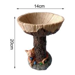 Resina Cogumelo-Shaped Bird Alimentador, Food Dispenser, Outdoor Bird Fonte de água, Beber Ferramenta para o tanque séptico, Parrot Acessório - Image 6