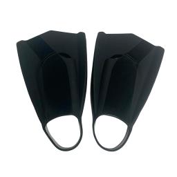 Barbatanas de treinamento de natação profissional adulto confortável silicone barbatana de energia de natação design esquerdo-direito nadadeiras de lâmina curta - Image 4