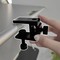 Alumínio liga lâmpada tabela braçadeira, poste lâmpada, Desktop suporte fixo, altura ajustável - Image 1
