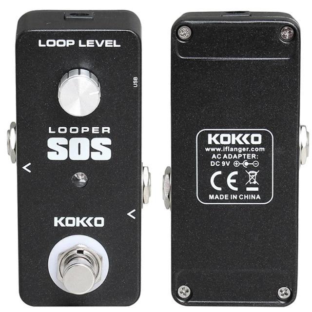 Guitarra Elétrica KOKKO: Pedal de Efeitos com Compressor, Mini Tuner, Distorção e Overdrive True Bypass