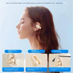 Fones De Ouvido Sem Fio De Condução Óssea, Bluetooth Gaming Headsets, Cancelamento De Ruído, Fones De Ouvido Esportivos, Xiaomi, iPhone, AAA Plus Qualidade - Image 2