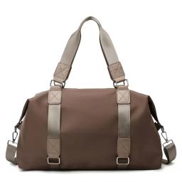 Bolsa de yoga portátil à prova d'água, grande capacidade, cor sólida, fitness, feminina, separação molhada e seca, bolsa de bagagem, esportes - Image 1