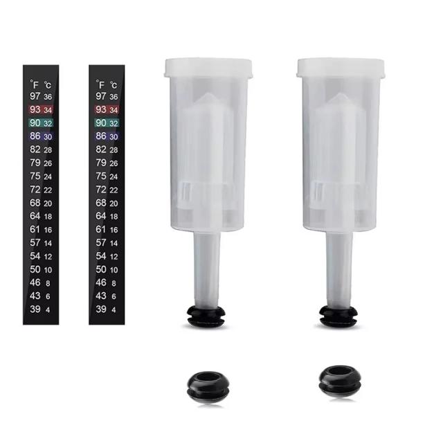 Kit Completo de Fermentação com Adesivos, Airlock, Grommet e Termômetro para Cerveja, Vinho, Chucrute, Kimchi, Kombucha e Picles - 3 Peças