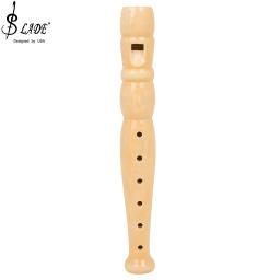 Flauta Cor de Madeira, Instrumento de Sopro, Iniciante, Instrumento de Sopros, Flautim Brinquedos, 6 Buracos - Image 1