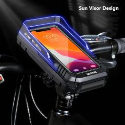 SELVAGEM-Saco De Bicicleta Rainproof, Hard Touch Screen Case, Suporte Do Telefone, Equipamento De Equitação Acessórios - Image 6