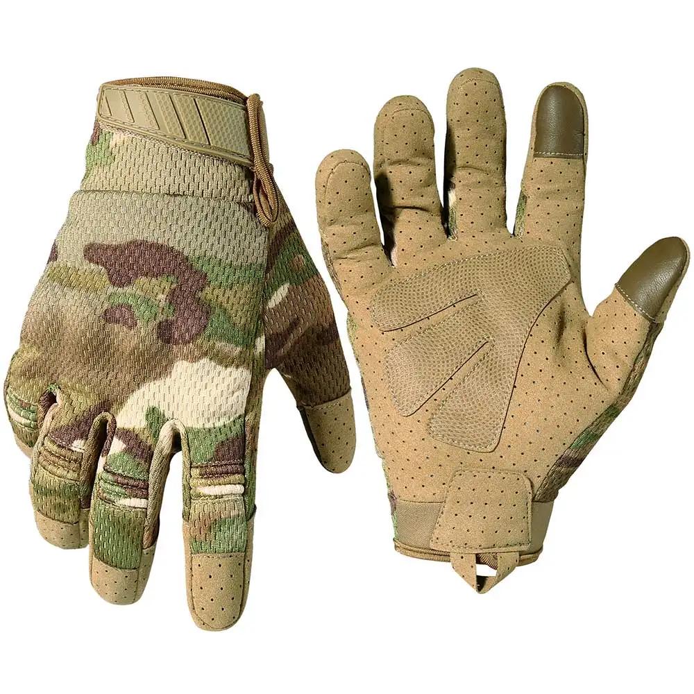 Luvas táticas de dedo completo para homens, tela sensível ao toque, paintball, tiro de bicicleta, motocicleta, airsoft, combate, esporte, trabalho, equipamento antiderrapante - Image 1