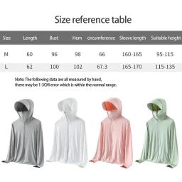 Hoodie de proteção solar de manga comprida, jaqueta com chapéu, camisas UV, camisa SPF, bolsos para caminhadas, UPF 50, proteção solar - Image 6