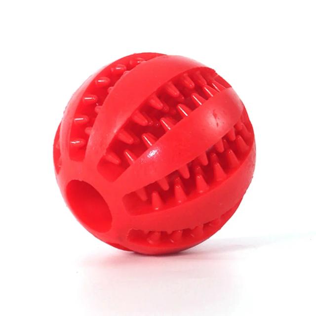 Bolas de Borracha Interativas para Cães e Gatos - Brinquedos Mastigáveis para Limpeza Dental, Indestrutíveis e Diversão para Todos os Tamanhos