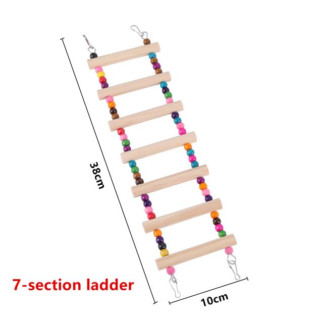 Conjunto Completo de Brinquedos para Papagaios: Escada, Rack, Corda de Mastigar, Sino e Acessórios de Treinamento