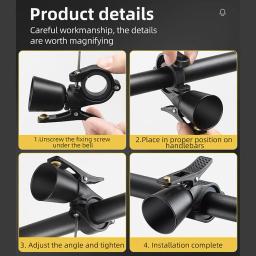 Guiador de mountain bike para adultos, campainha de bicicleta, 0,87-1,25 ", 22,2-31,8mm, Dropship - Image 4