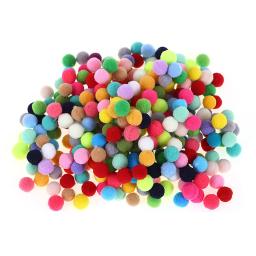 400/200/100 peças poms de cores misturadas artesanato pom pom bolas pompons coloridos para arte e artesanato fazendo decoração - Image 1