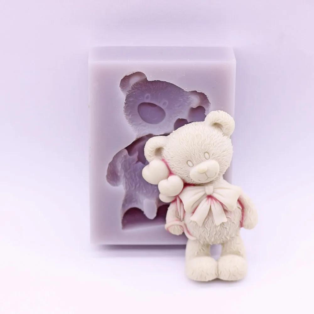 Molde De Silicone Do Urso De Balão, Bolo De Fondant, Chocolate, Cozimento De Doces, Artesanato De Açúcar, Pastelaria, Molde De Cozimento, Aniversário, Ferramentas De Decoração De Casamento - Image 1