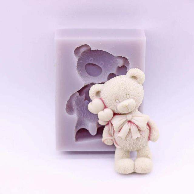 Molde de Silicone para Urso de Balão: Ideal para Bolos, Chocolates e Decoração de Doces em Festas e Casamentos