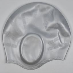 Silicone impermeável profissional Natação Cap, Equipamento De Competição Profissional, Plus Size Proteção De Orelha, Cabelo Comprido, Alta - Image 3