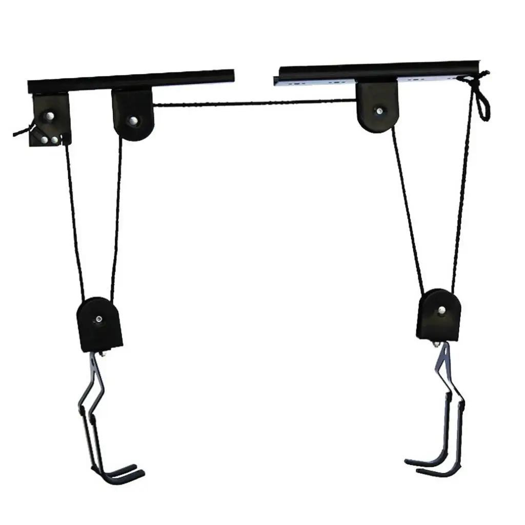 Teto Montado Armazenamento Bike Lift, Hanging Holder, Garagem Gancho, Acessório Hoist, Metal Lift Assemblies, Ciclo, 88lbs Capacidade - Image 1