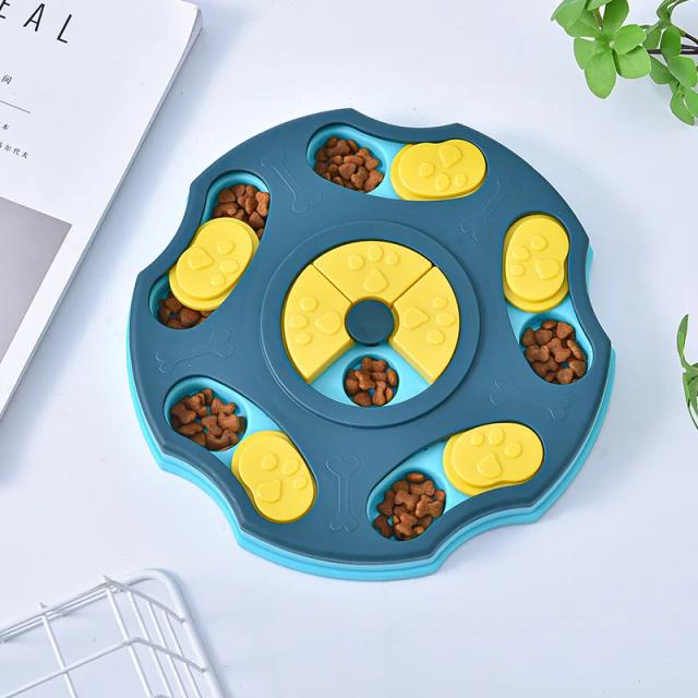 Brinquedos Interativos para Animais de Estimação: Enigma do Alimentador Lento, Dispensador de Comida para Filhotes, Tigela Antiderrapante e Jogo de Treinamento para Gatos