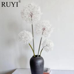Flor dente-de-leão artificial para arranjo DIY, acessórios florais, buquê de casamento, foto adereços, decoração Home Table Room, branco e rosa - Image 1