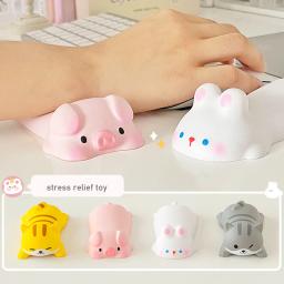 Ergonômico Suporte de Descanso do Braço para Computador e Laptop, Bonito Descanso de Pulso para Mesa, Suporte Kawaii, Brinquedos Squishy, Novo, Kawaii - Image 5