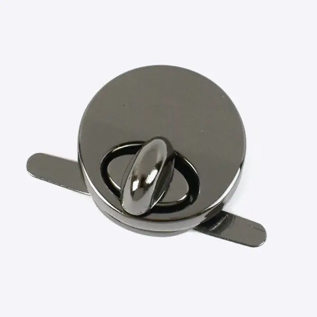 Fechos de Bloqueio Redondos de Metal 25mm - 2/5 Peças para Fivelas de Bolsa DIY e Fechaduras Mortise