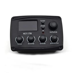 Captador de guitarra klt-17b, 4 bandas, acessórios para instrumentos musicais, folk, clássico, com sintonizador, relação 12 - Image 1
