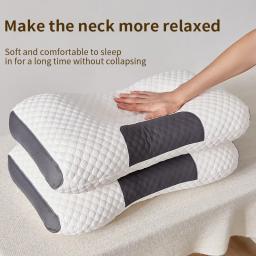 Almofada de massagem de fibra de soja ortopédica para dormir, cervical e doméstica, ajuda a dormir e cervical do pescoço, novo, 2022, 2024 - Image 2