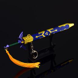 Japonês Anime Game Keychain para Meninos, Arma, Cimitarra dos Sete, Lâmina Samurai, Modelo Periférico, Brinquedos Presentes - Image 2