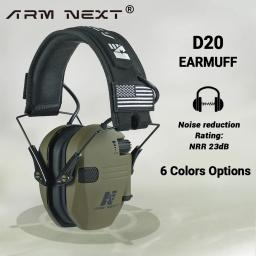 ARM NEXT-Auscultadores Eletrónicos para Tiro, Anti-Ruído, Proteção Auditiva, Caça, Redução de Ruído, Ouvido, NRR23db - Image 1