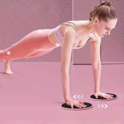 Conjunto de discos deslizantes para ioga e fitness, 2 peças, almofadas deslizantes para treinamento abdominal, modelagem do corpo - Image 4