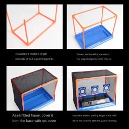 Alvos para armas nerf, redefinição automática, tiro elétrico, acessórios para crianças, som, luz, jogo de tiro, brinquedos, pontuação de alta precisão - Image 3