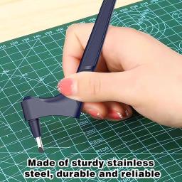 Artesanato De Corte Kit De Ferramentas Com Caneta De Corte, Lâmina Giratória De 360 Graus, DIY Cortes De Arte, 15 Lâminas, 30 Lâminas, 45 Graus Mat, 1Pc - Image 2