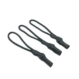 10 pçs puxadores de zíper preto tubo termo retrátil puxadores de zíper mochila roupas duráveis simples acessórios de zíper - Image 3