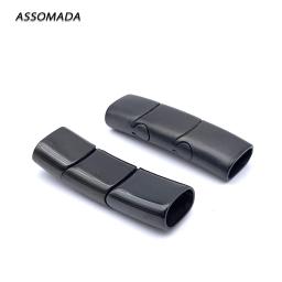 Aço inoxidável Fechos Magnéticos para Fazer Jóias, Pulseiras De Couro, Conector De Cabo, Fivela De Três Ligações, DIY Acessórios Suprimentos - Image 2