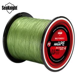 Seaknight-triposeidon pe trançado linha de pesca 300m, multifilament força, para a pesca de água salgada, 8/30/80lb - Image 1