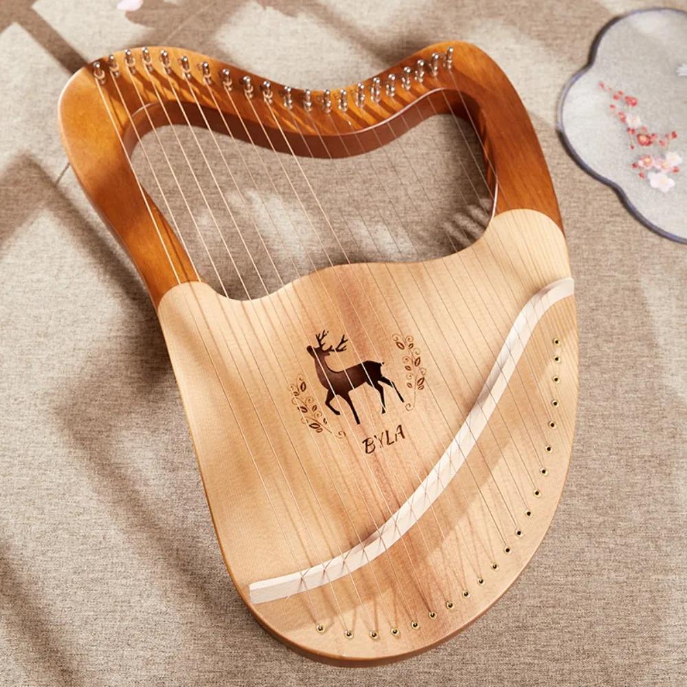 Portátil Profissional Lira Harpa para Iniciantes e Crianças, Instrumentos De Mogno, Instrumento Musical De Cordas, Presente - Image 1