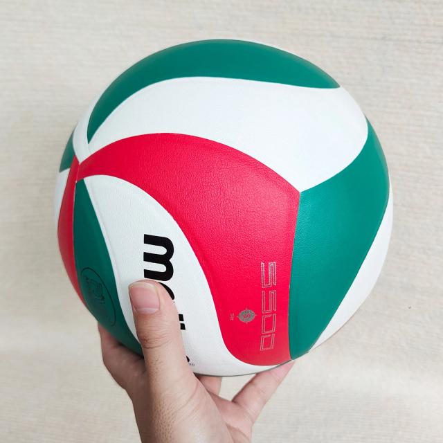 Bola de Voleibol Impressa com Agulha e Saco Inclusos - Modelo 5500 para Treinamento e Presentes de Natal, Tamanho 5