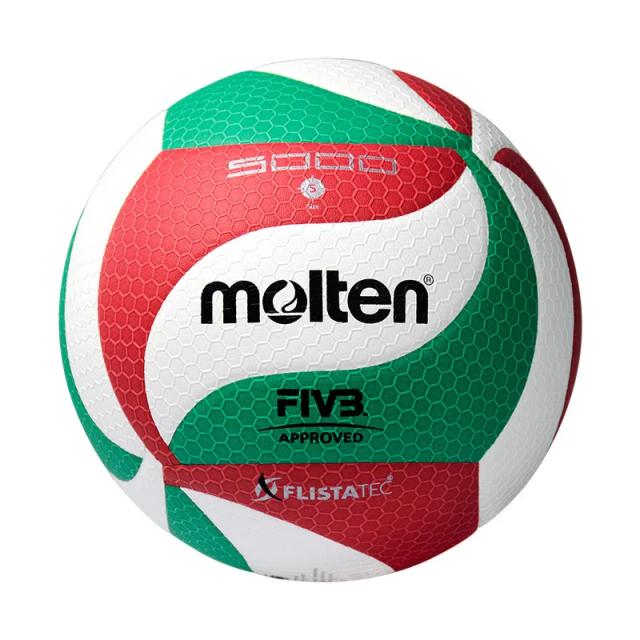 Bola de Voleibol Molten V5M5000 Tamanho 5 em PU para Estudantes e Adultos - Ideal para Treinamento e Competição em Ambientes Internos e Externos