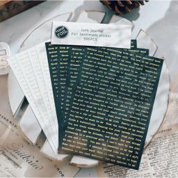 Kscraft 8 folhas folha lixo jornal sentimento pequenas conversas adesivos de papel para scrapbooking diy álbum de fotos cartão fazendo artesanato - Image 2