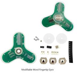 LOTHYE-LED Alto-falante luminoso, Fidget Spinner, Giroscópio, Kit Eletrônico, Fun Soldering Circuit Board, Atmosfera, Giroscópio, DIY - Image 5