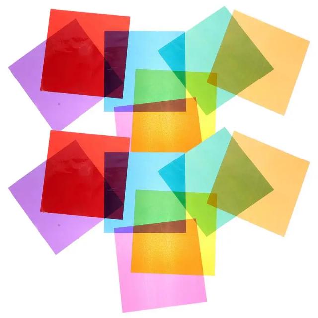 Papel Colorido Somesphane Paperphane para Embalagem de Doces e Presentes DIY - 84 Folhas de Filme Plástico