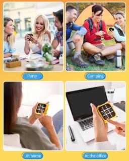 Tic-tac-toe tabuleiro multifuncional jogos eletrônicos montessori quebra-cabeça jogo de mesa xadrez conjunto portátil para adultos crianças - Image 6