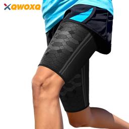 Mangas de Compressão de Coxa para Homens e Mulheres, Proteção e Suporte Conjunto, Corrida, Esportes, Alívio da Dor nas Pernas, Cinta, 1 pc - Image 1