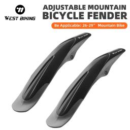 West biking conjunto de guarda-lamas de bicicleta pp durável ajustável mountain bike dianteiro traseiro fender ciclismo roda asas protetor acessórios - Image 1