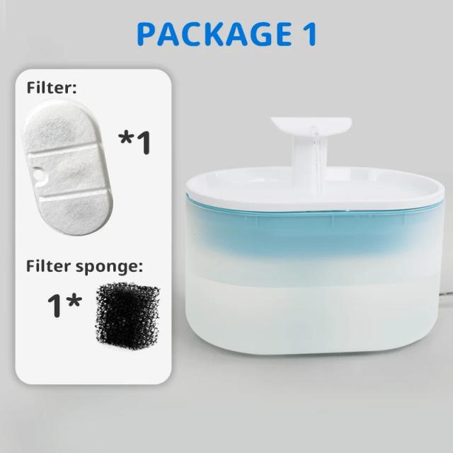 Bebedouro Inteligente para Pets com Tanque de Água Transparente, Filtro Eficiente e Carregamento USB para Gatos e Cães