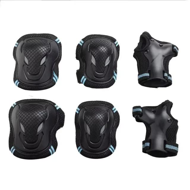 Conjunto de 6 Protetores para Cotovelos e Joelhos - Equipamentos de Proteção para Patinação, Skate, Bicicleta e Equitação para Crianças e Adultos