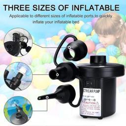 Bomba Inflável Elétrica Portátil, Mini Almofada De Ar, Camping Bomba Portátil, Colchão De Enchimento Rápido, Ventilador De Piscina - Image 4