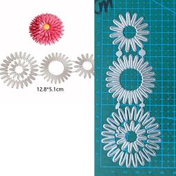 Flor Metal Corte morre Molde, Scrapbooking Decoração, Artesanato De Cartões De Papel, Lâmina De Molde De Faca, Soco Modelo, Estênceis De Relevo - Image 2